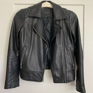 Marc New York black leather jacket size small